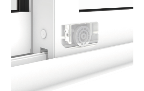 トリプルガラスに対応した戸車設計