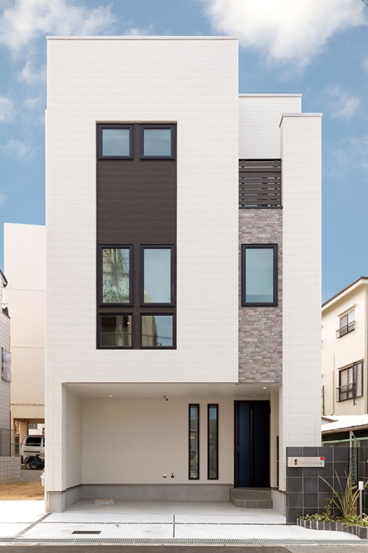 生活導線にこだわった３階建ての家